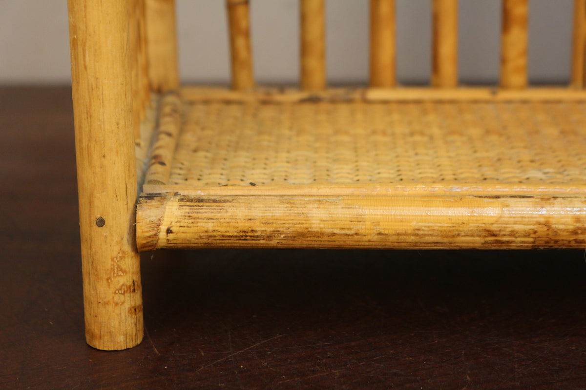 Small 2-Tier Bamboo Shelf