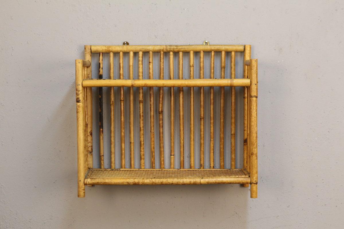 Small 2-Tier Bamboo Shelf