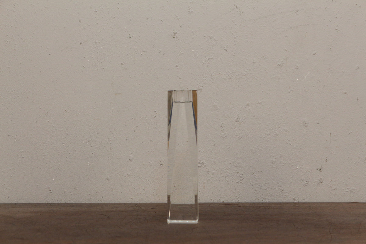 Oleg Cassini Lucite Candlestick Holder