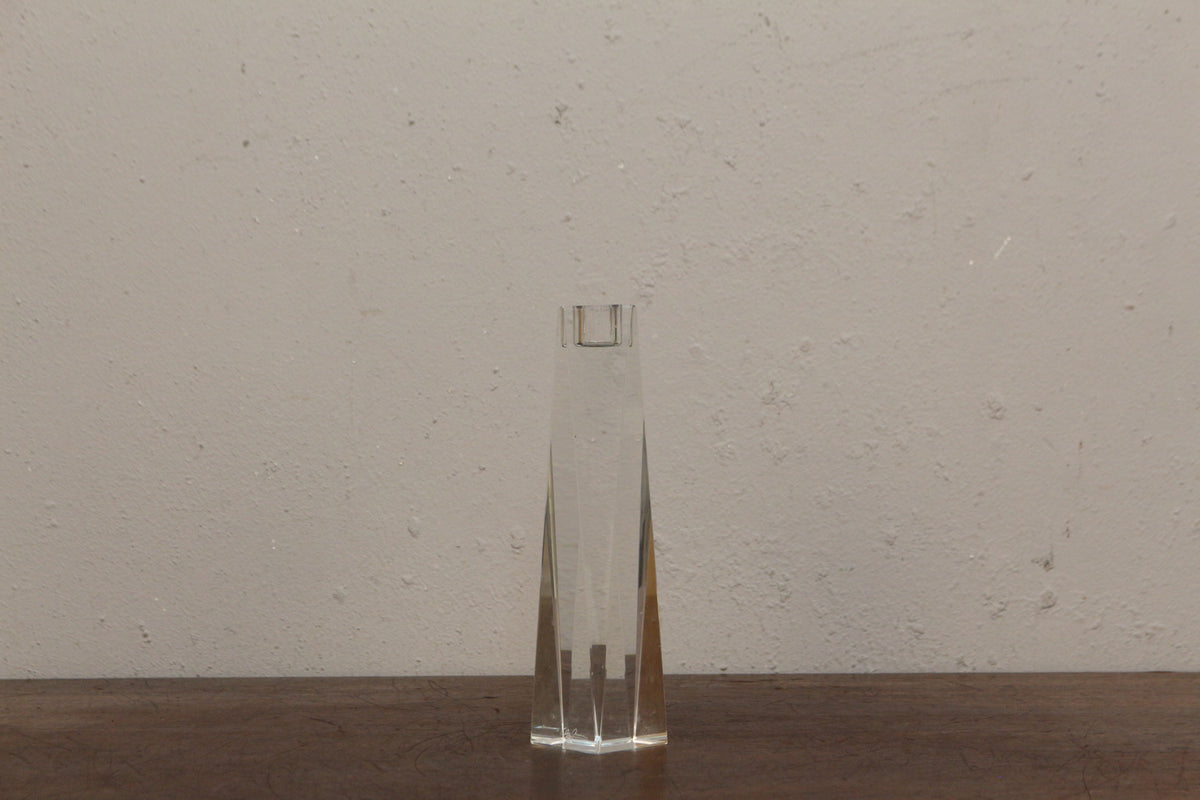 Oleg Cassini Lucite Candlestick Holder