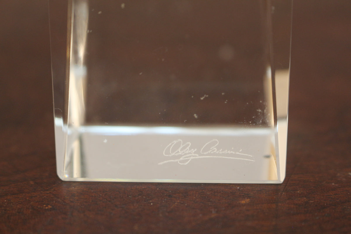 Oleg Cassini Lucite Candlestick Holder