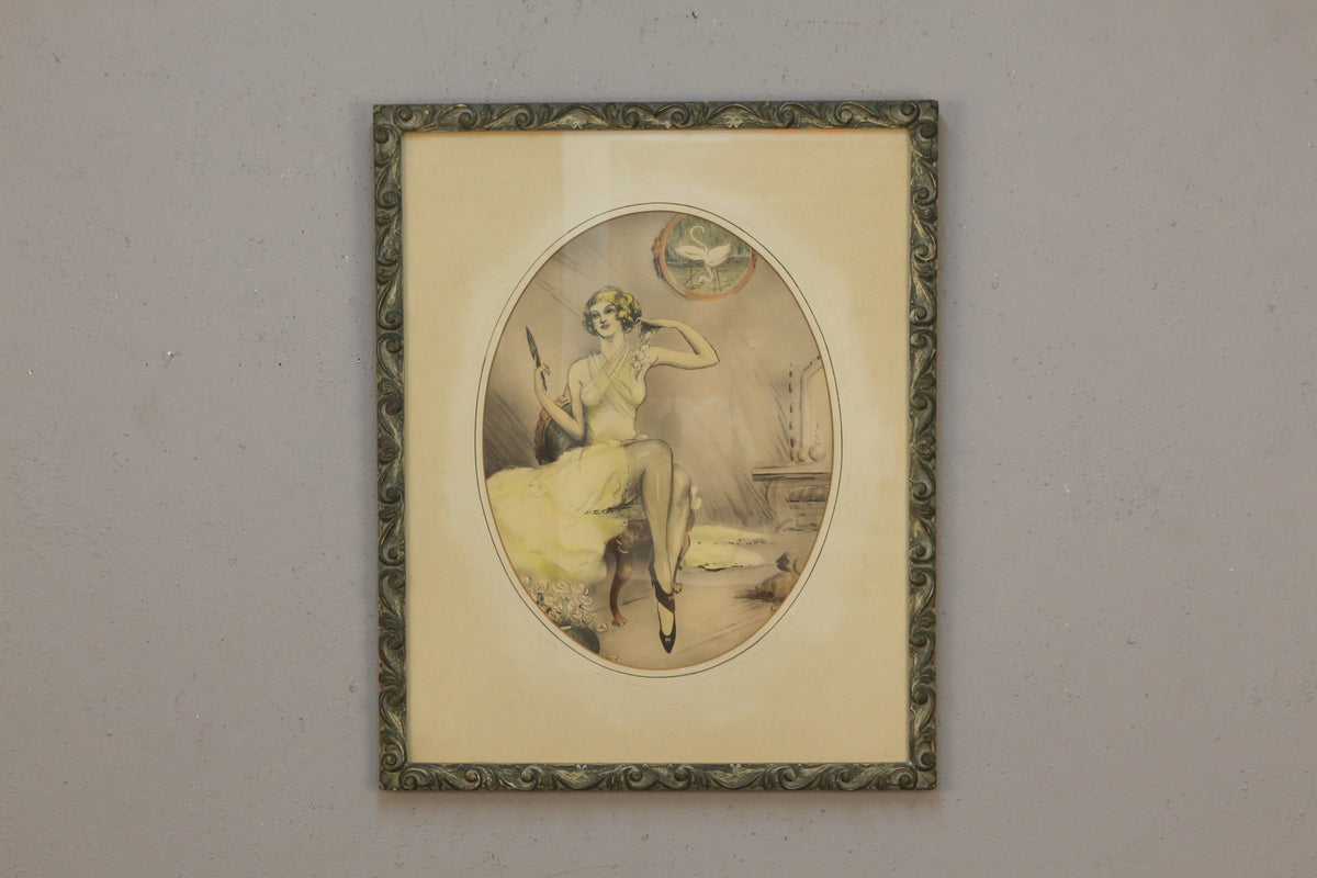 "Jeanne, Habillé en Jaune" Print