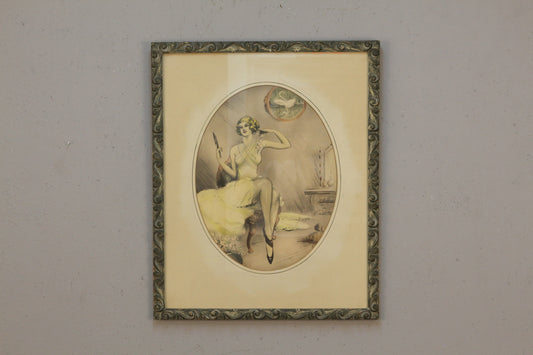 "Jeanne, Habillé en Jaune" Print