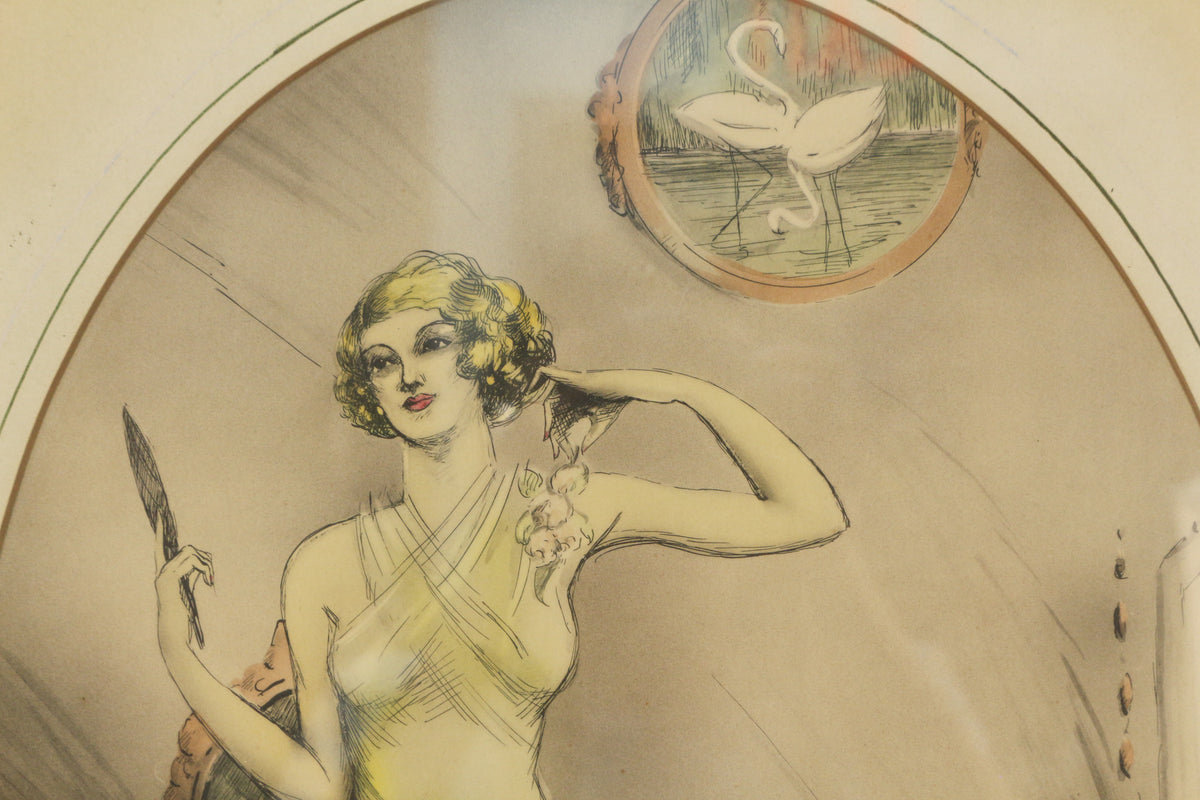"Jeanne, Habillé en Jaune" Print
