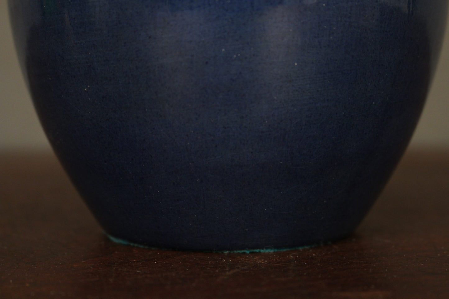 Small Dark Blue Ceramic Table Lamp