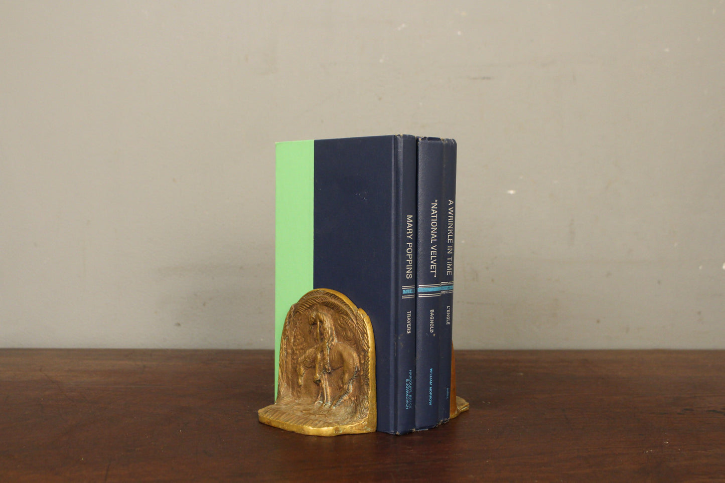 Pair of "End of the Trail" Bronze Bookends