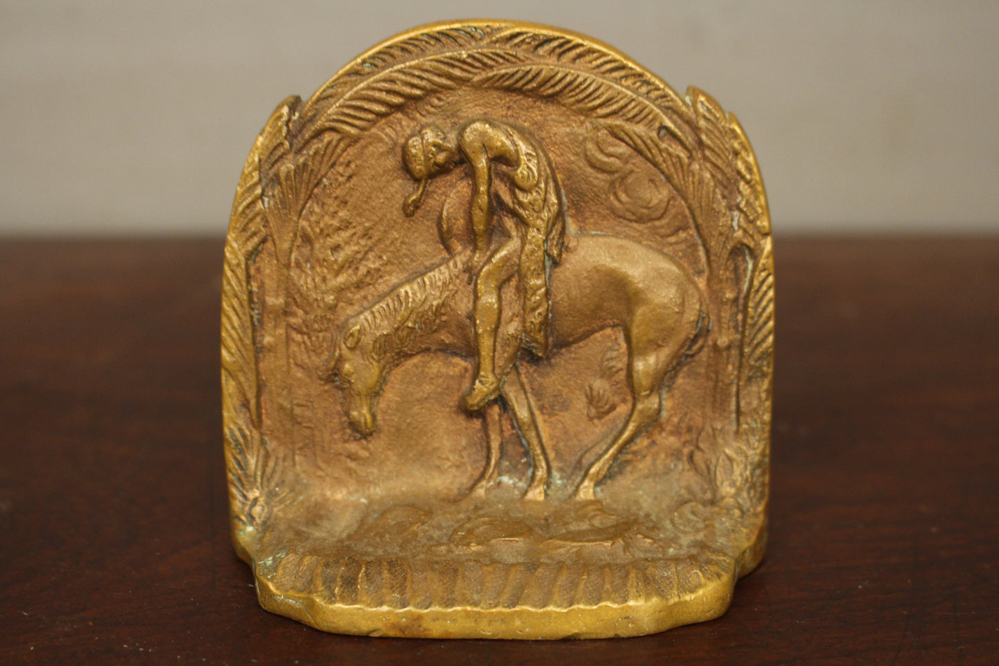Pair of "End of the Trail" Bronze Bookends