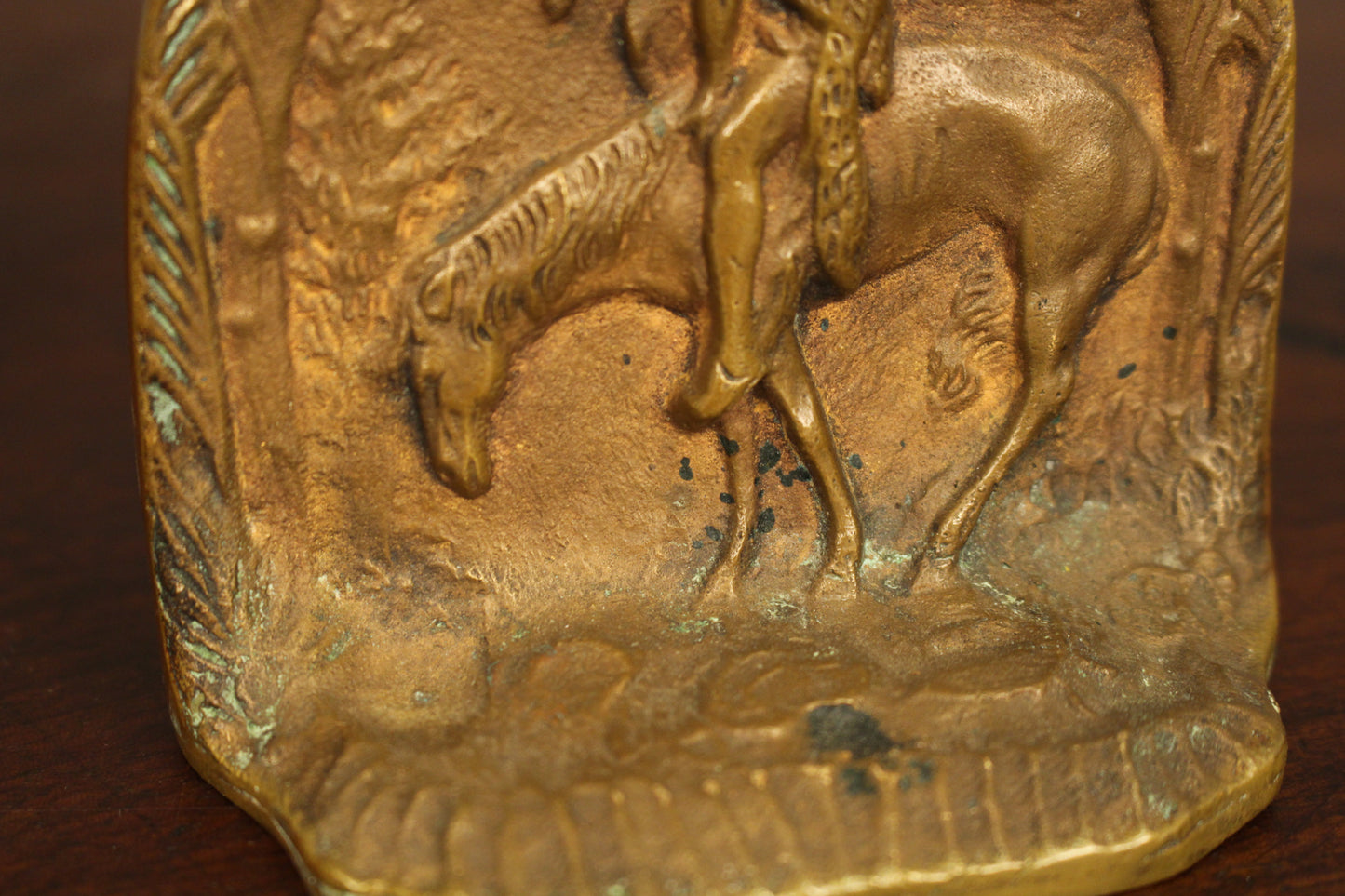 Pair of "End of the Trail" Bronze Bookends