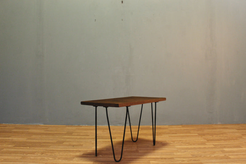 Simple Wooden & Hairpin Side Table