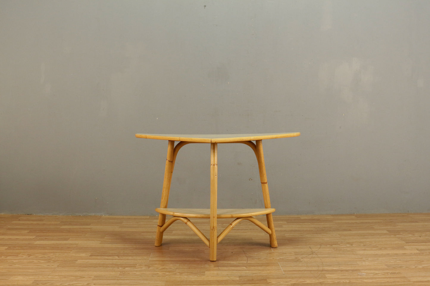 Bamboo & Laminate Corner End Table