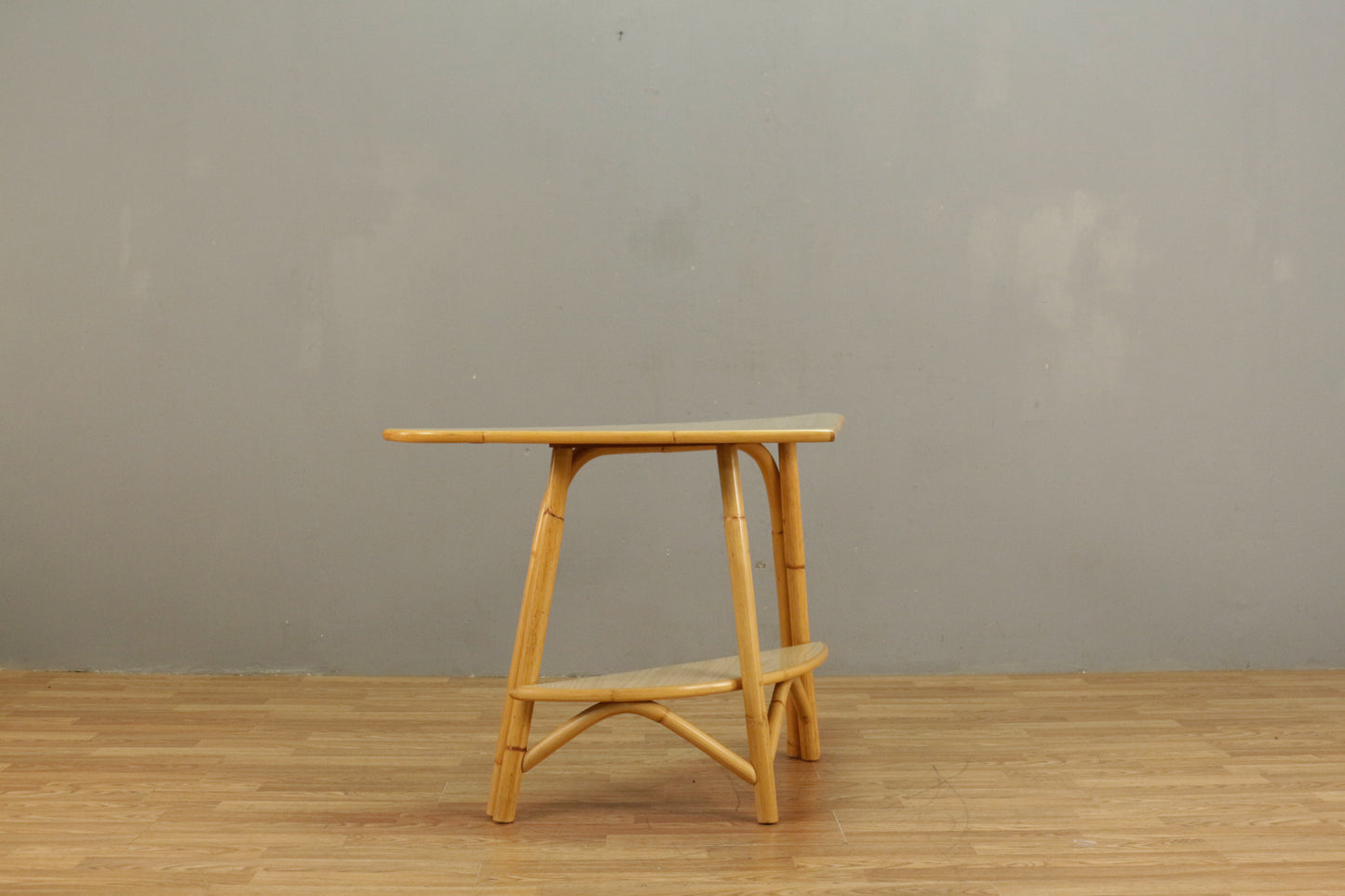 Bamboo & Laminate Corner End Table