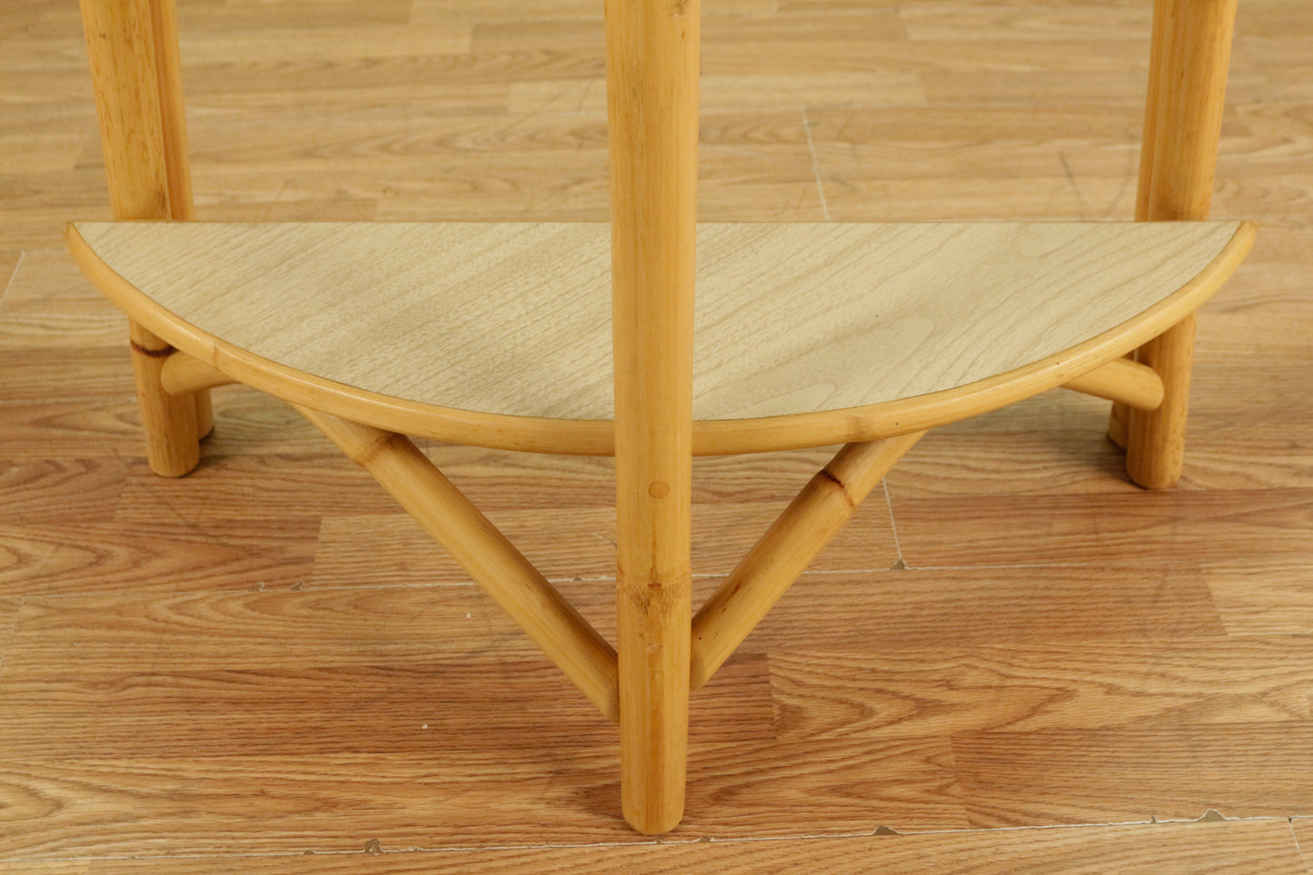 Bamboo & Laminate Corner End Table