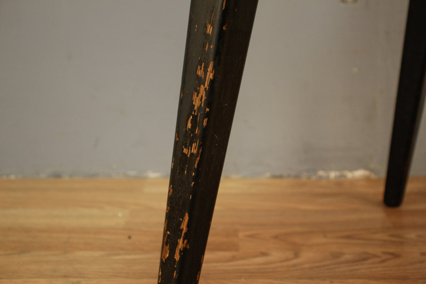 Atomic Black & Blonde Square End Table