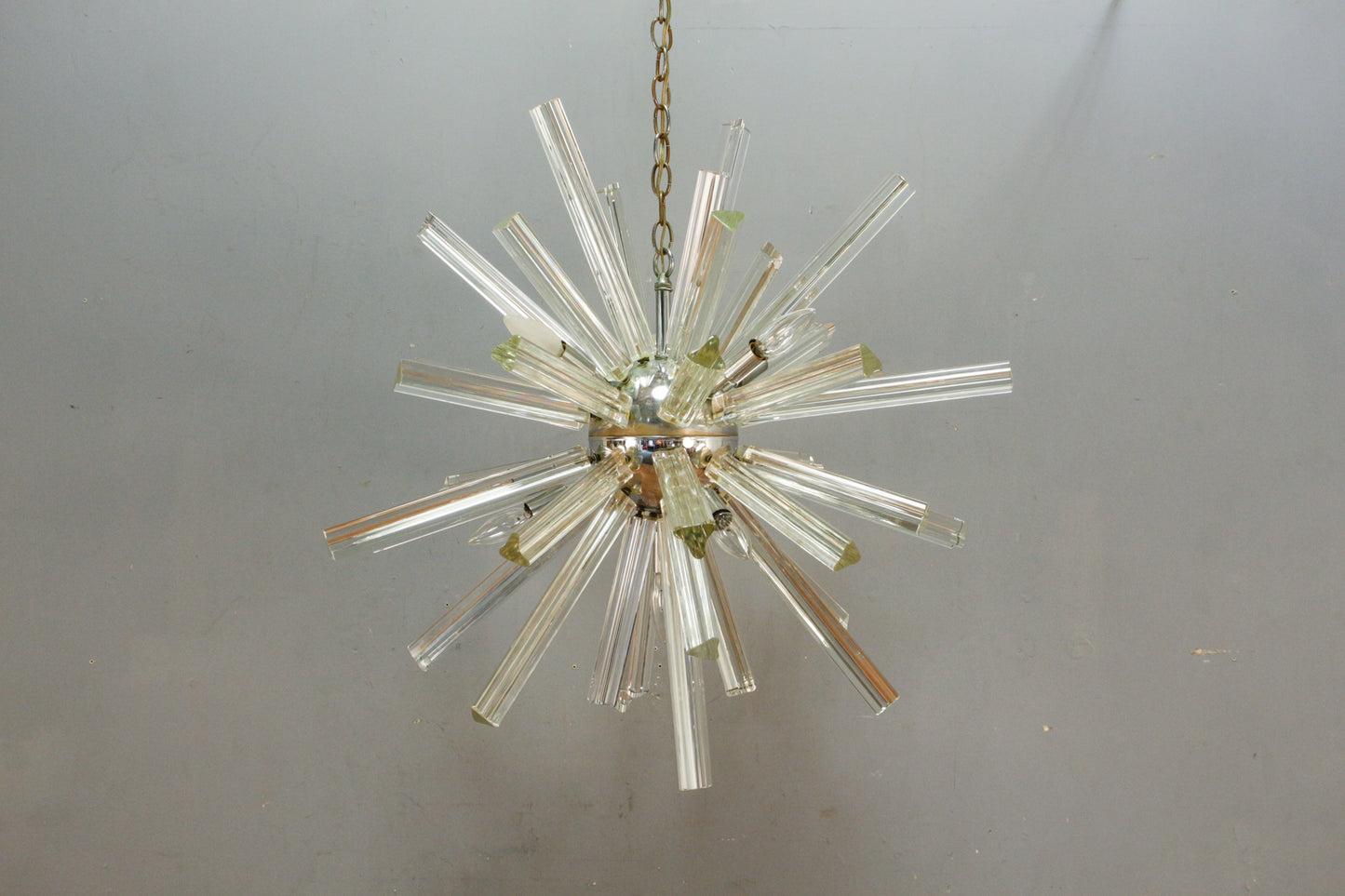 Chrome & Glass Sputnik Chandelier - ONLINE ONLY