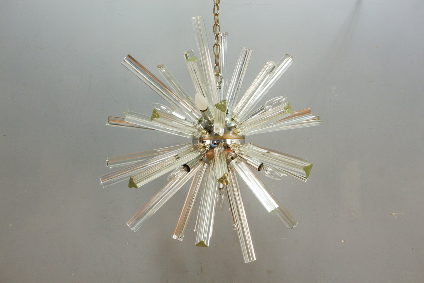 Chrome & Glass Sputnik Chandelier - ONLINE ONLY