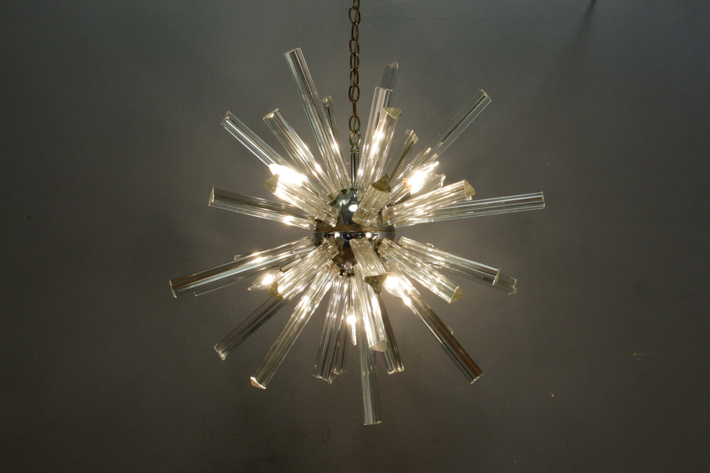 Chrome & Glass Sputnik Chandelier - ONLINE ONLY