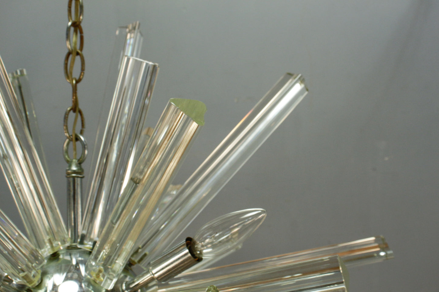Chrome & Glass Sputnik Chandelier - ONLINE ONLY