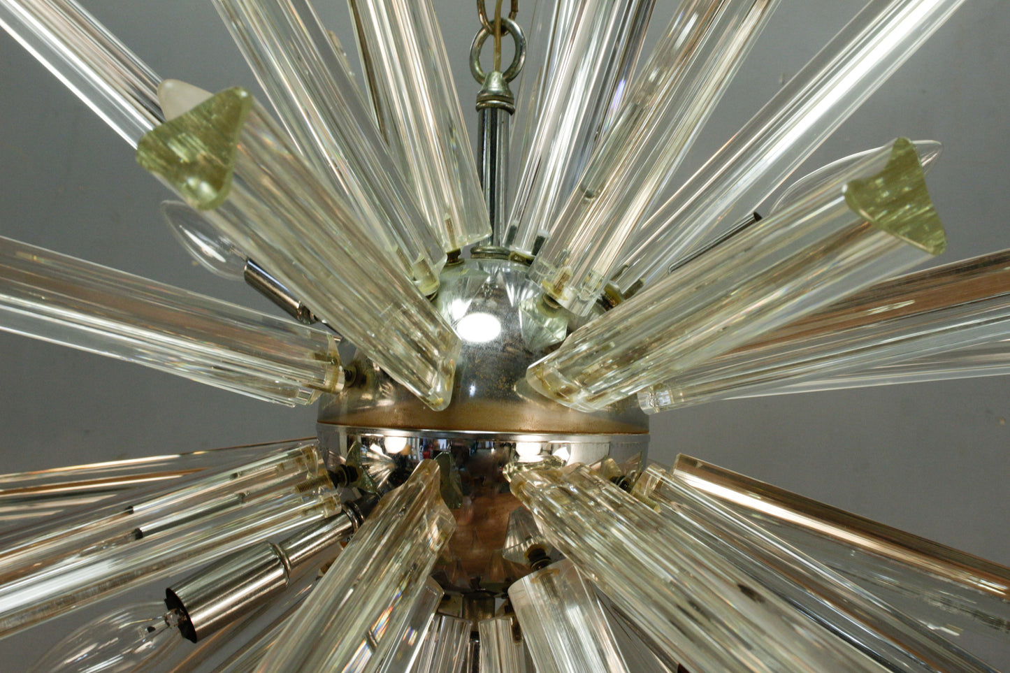 Chrome & Glass Sputnik Chandelier - ONLINE ONLY