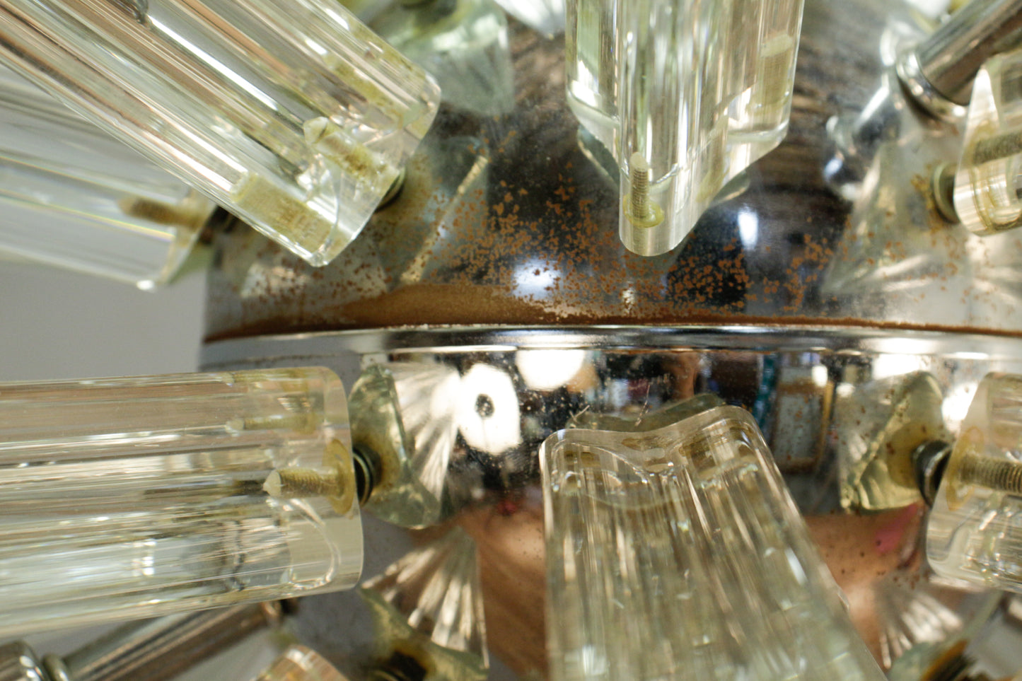 Chrome & Glass Sputnik Chandelier - ONLINE ONLY