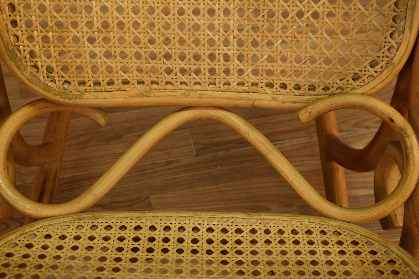 Thonet-Style Rattan & Cane Rocking Chair - ONLINE ONLY