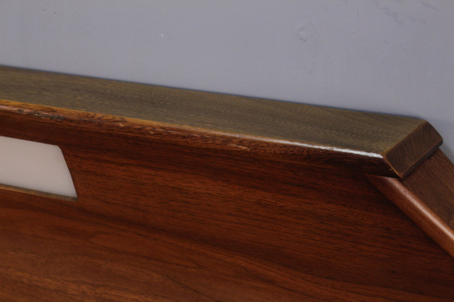 Extra-Wide Walnut Illuminated Full Headboard - ONLINE ONLY