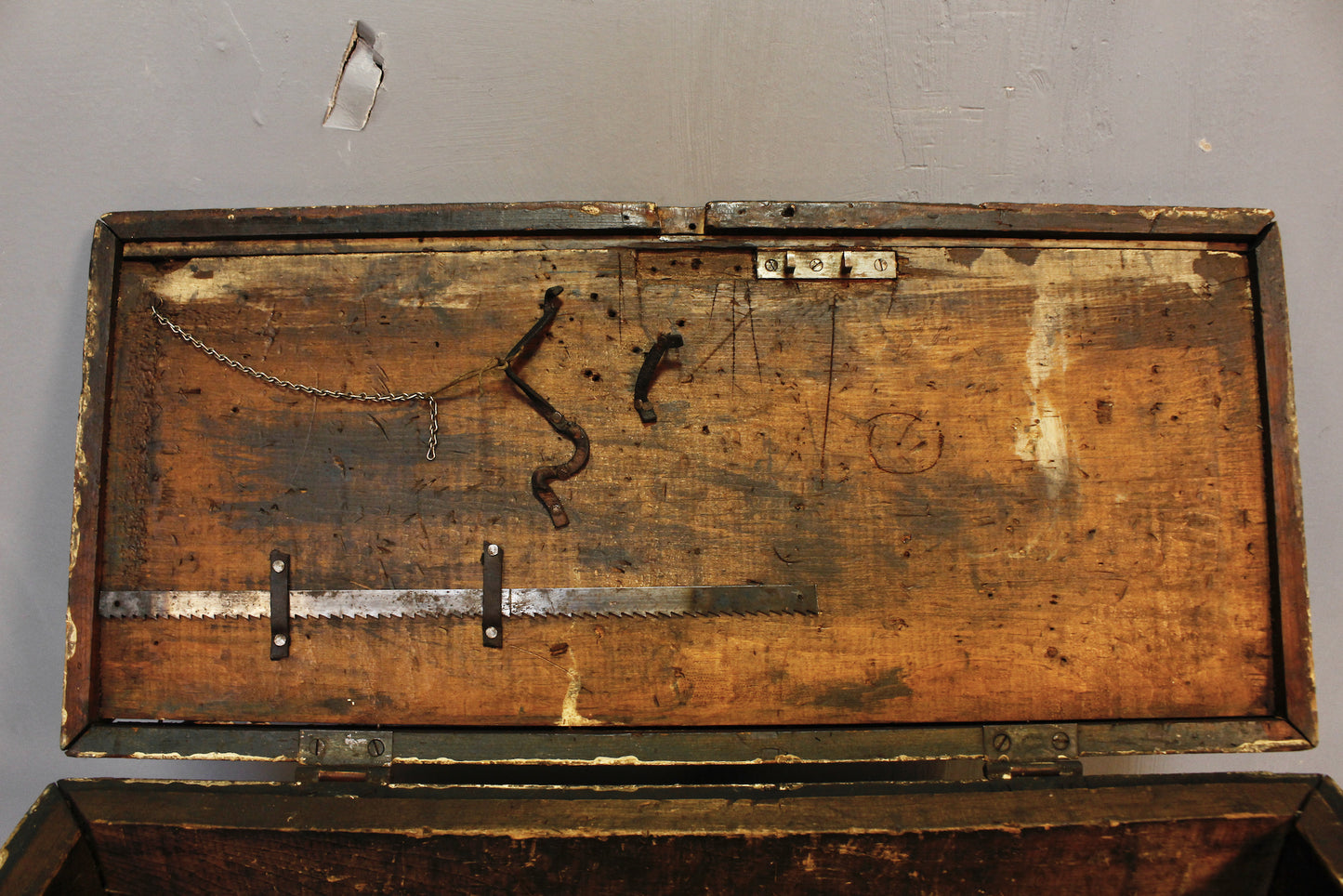 Small Distressed Wooden Chest