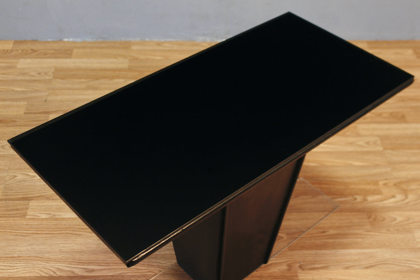 Black Pedestal Occasional Table