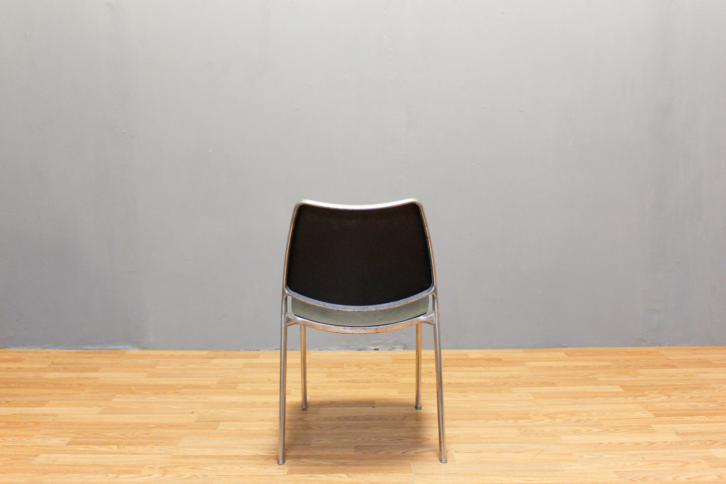 STUA "Gas" Aluminum & Black Side Chair