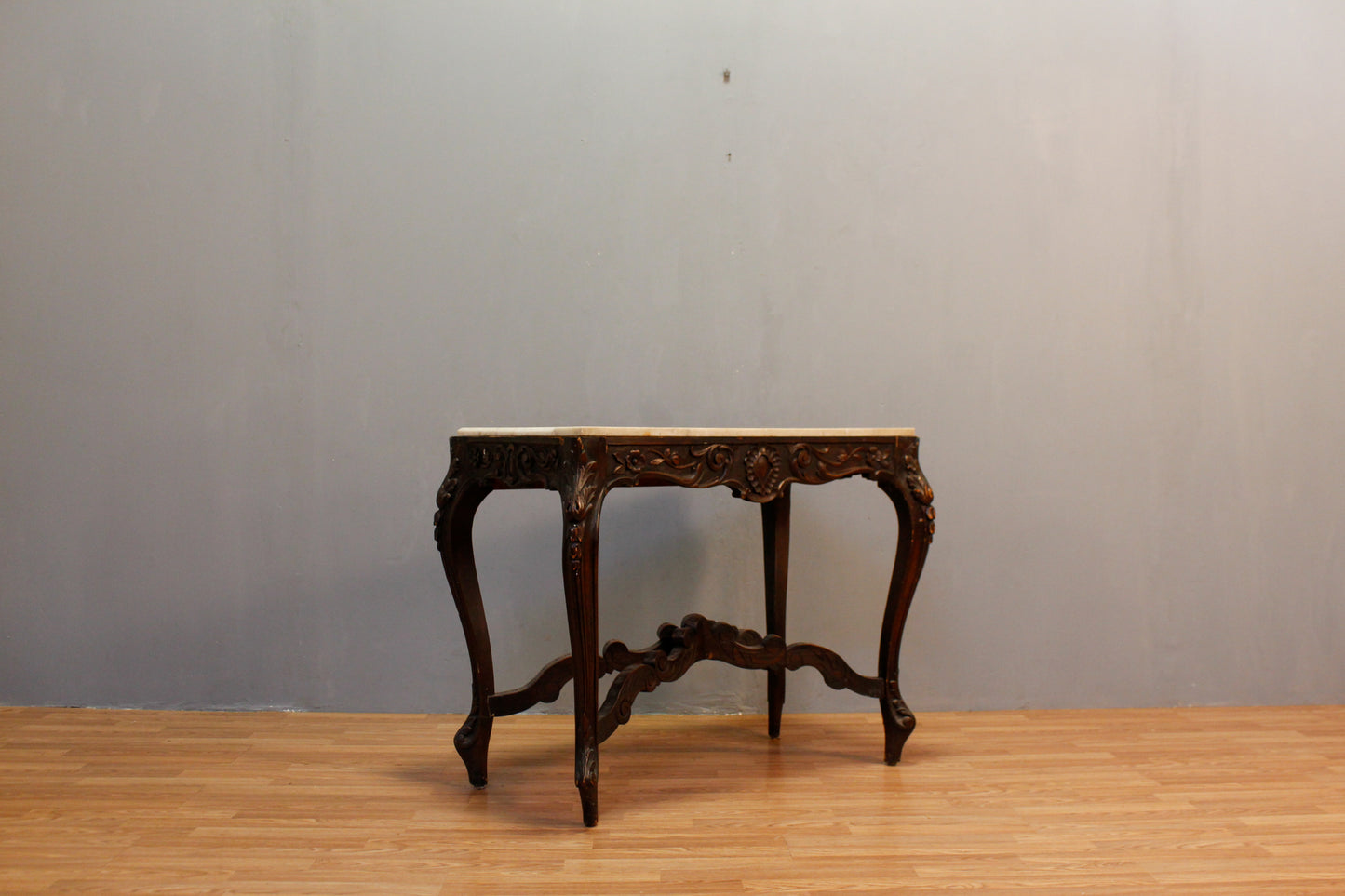 Ornate Marble-Top Console Table - ONLINE ONLY