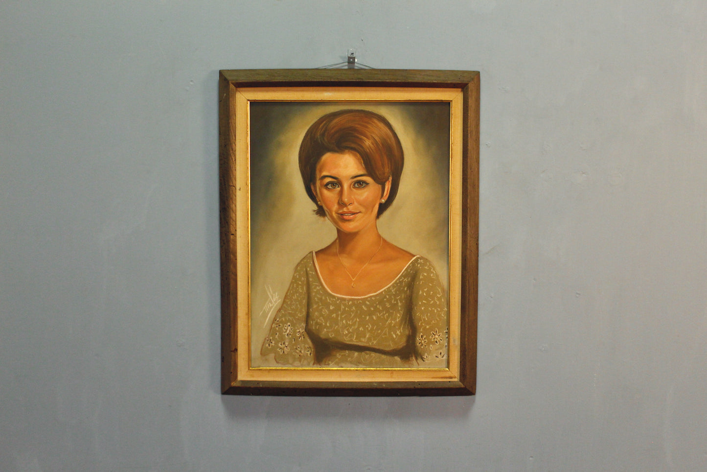 "20th Century Woman" 1960s Painting