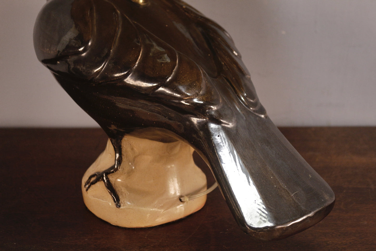 Ceramic Crow Table Lamp