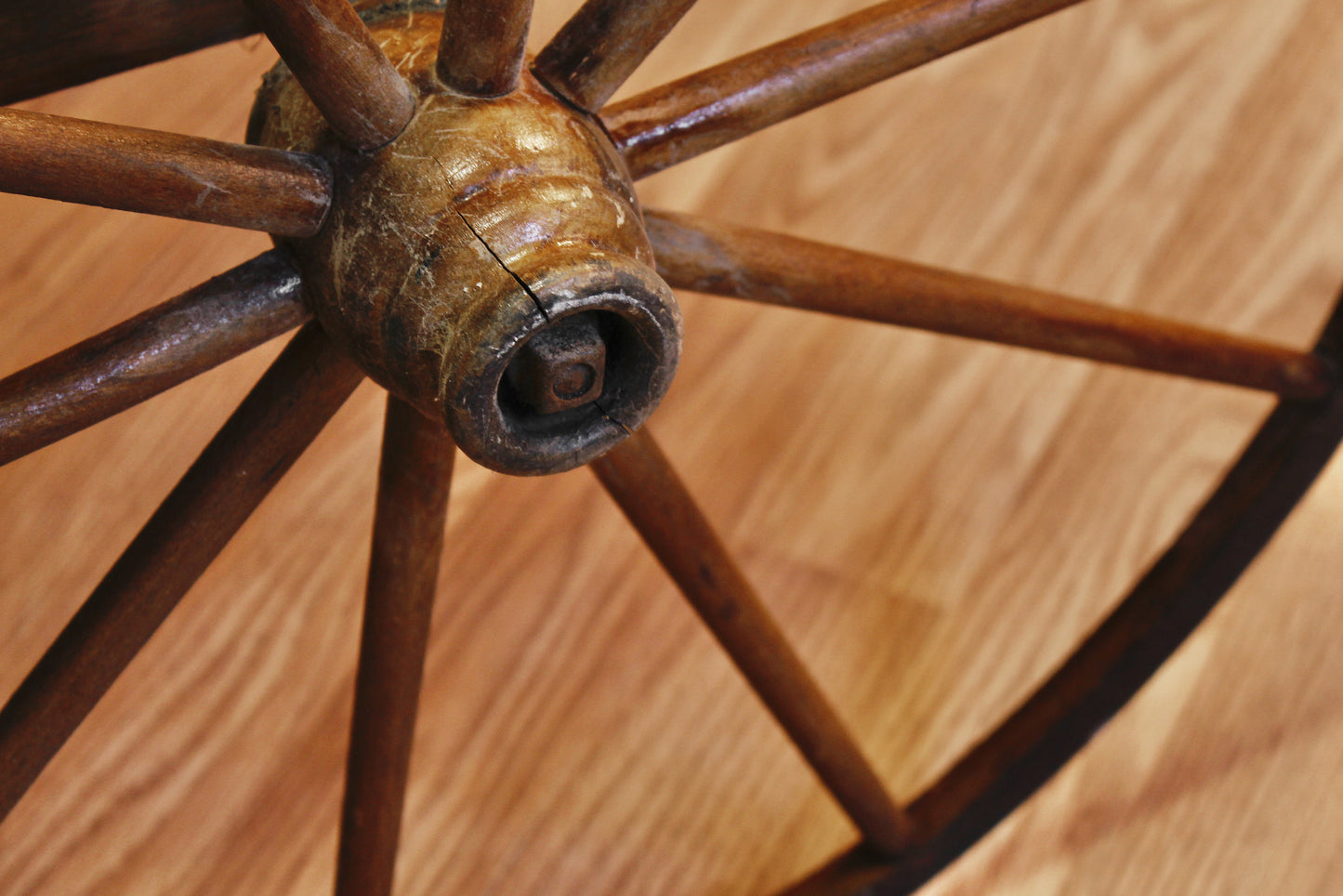 Antique Wood & Rattan Baby Carriage - ONLINE ONLY