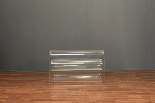 Lucite Spiral Coffee Table