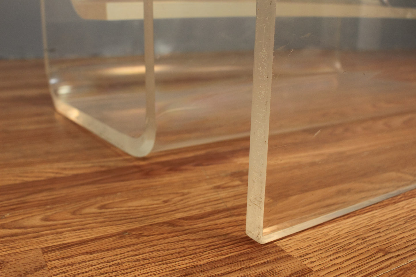 Lucite Spiral Coffee Table