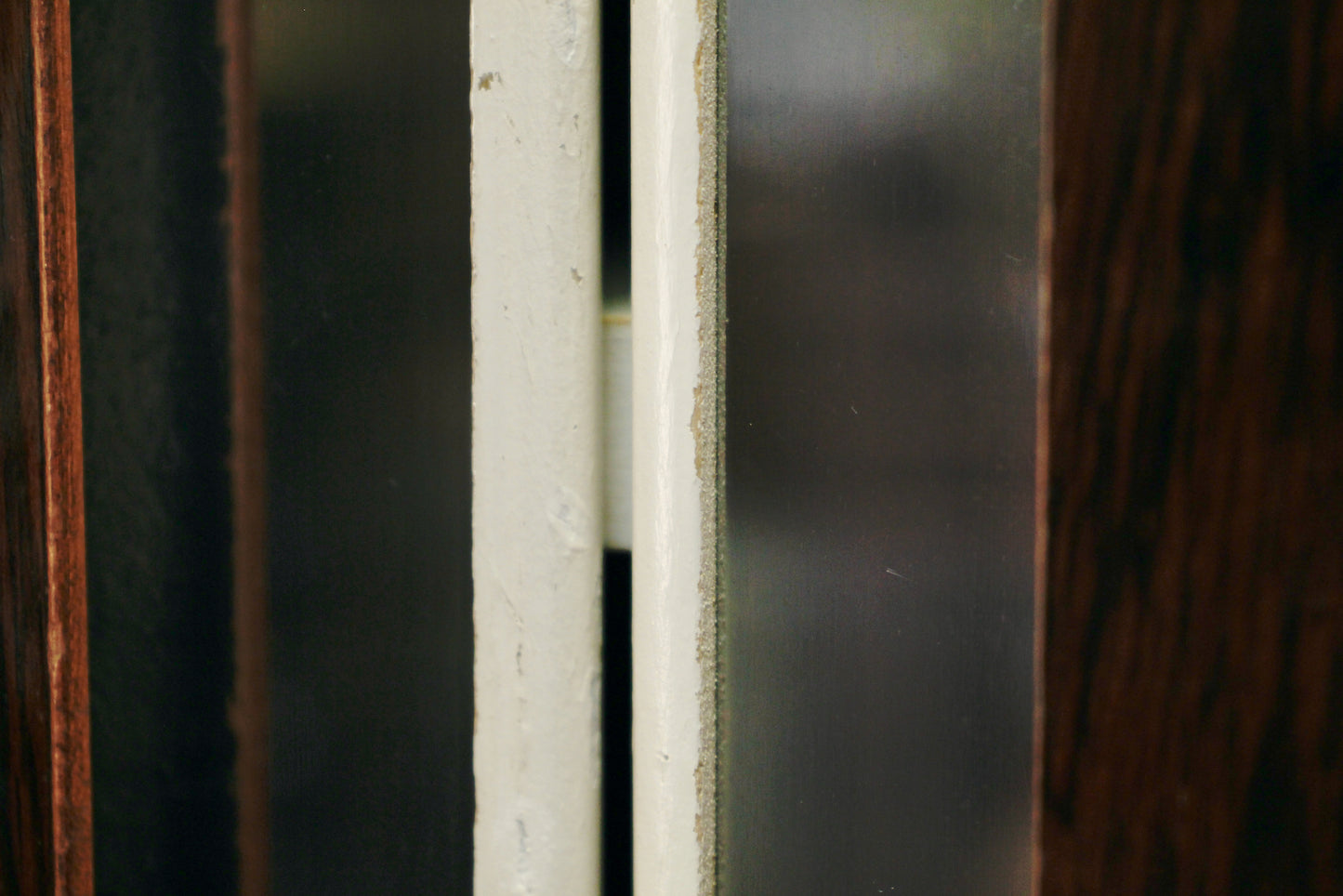 Large White & Rosewood Wardrobe - ONLINE ONLY