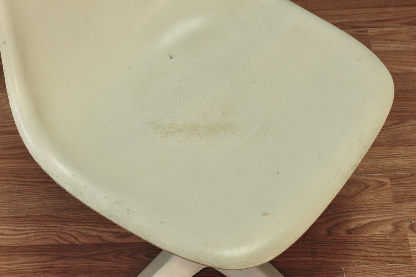 Burke White Fiberglass Swivel Side Chair