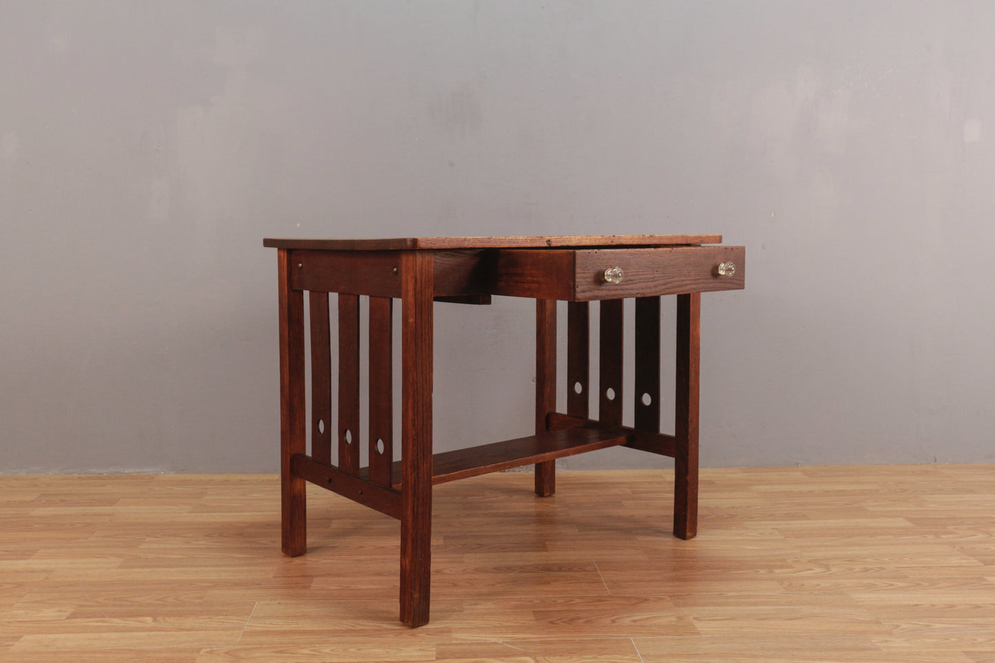 Art & Crafts Oak 1-Drawer Desk