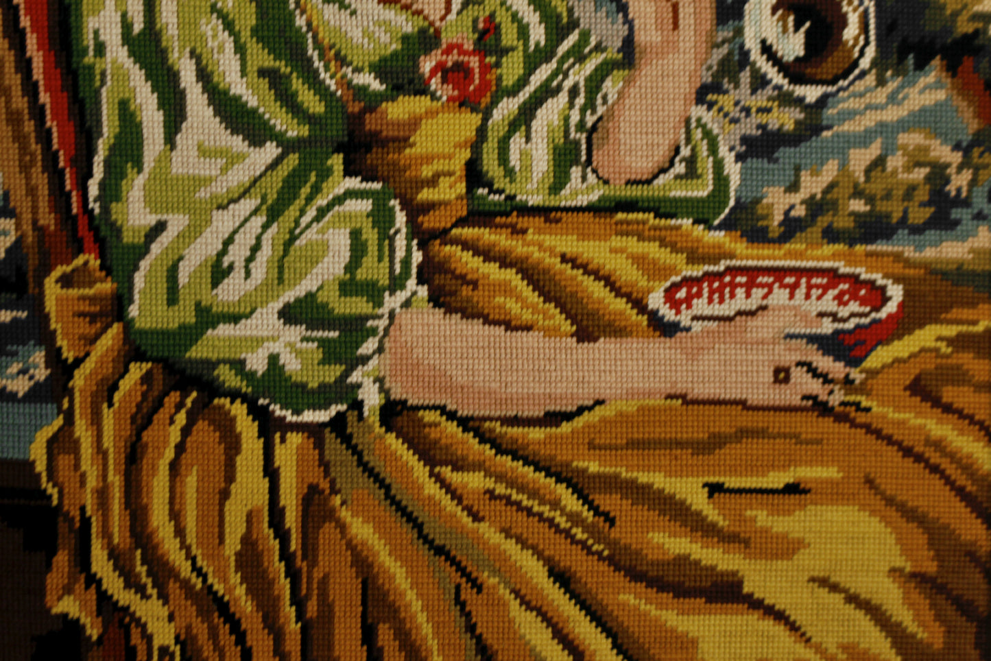"Golden Girl" Needlepoint Art