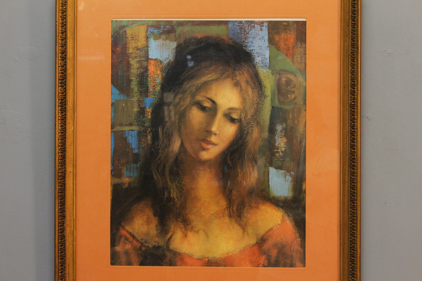 "Pensive Woman" Painting