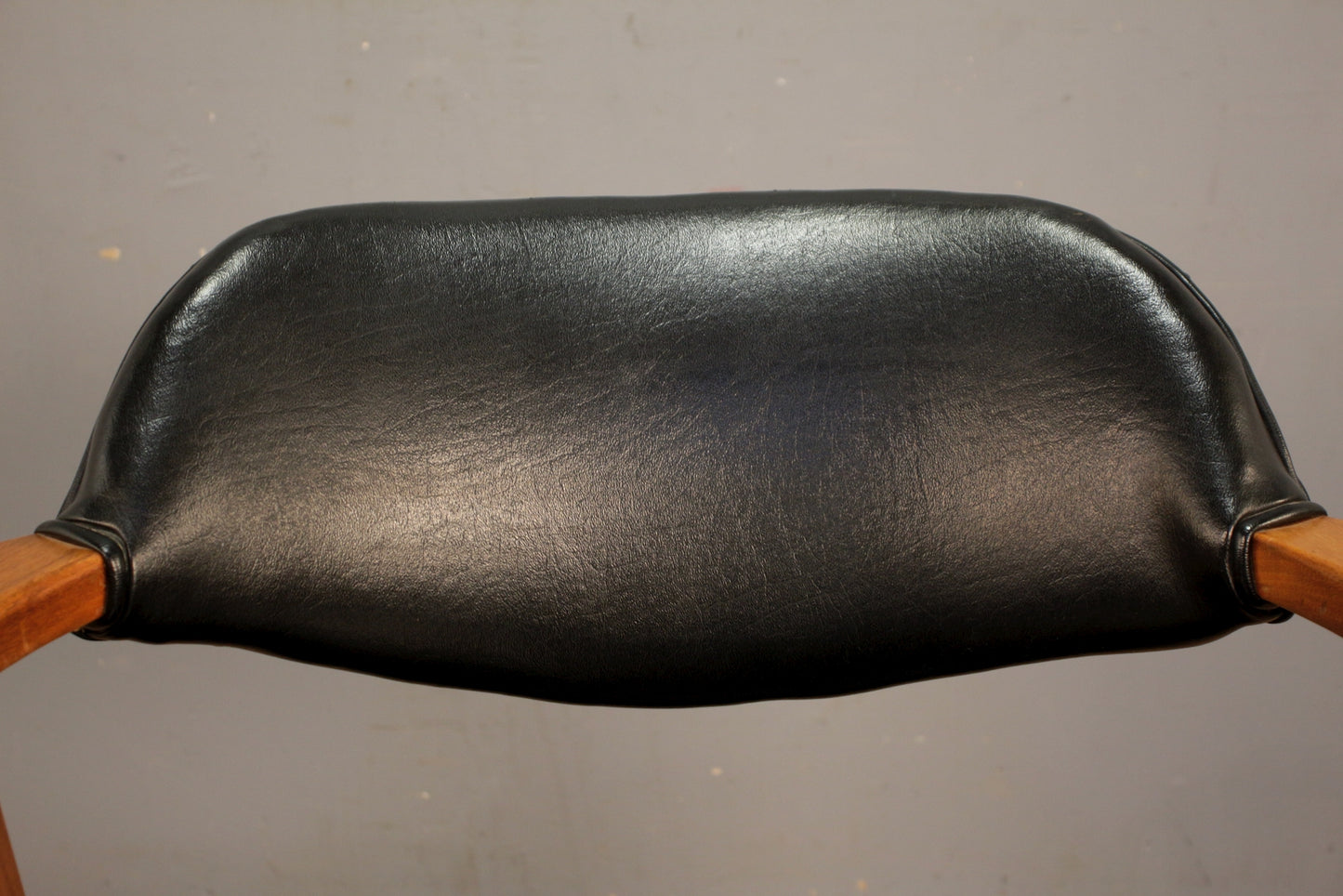 Mid Century Black Vinyl Armchair F
