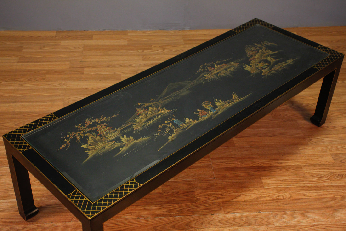 Chinoiserie Black Lacquer Coffee Table - ONLINE ONLY