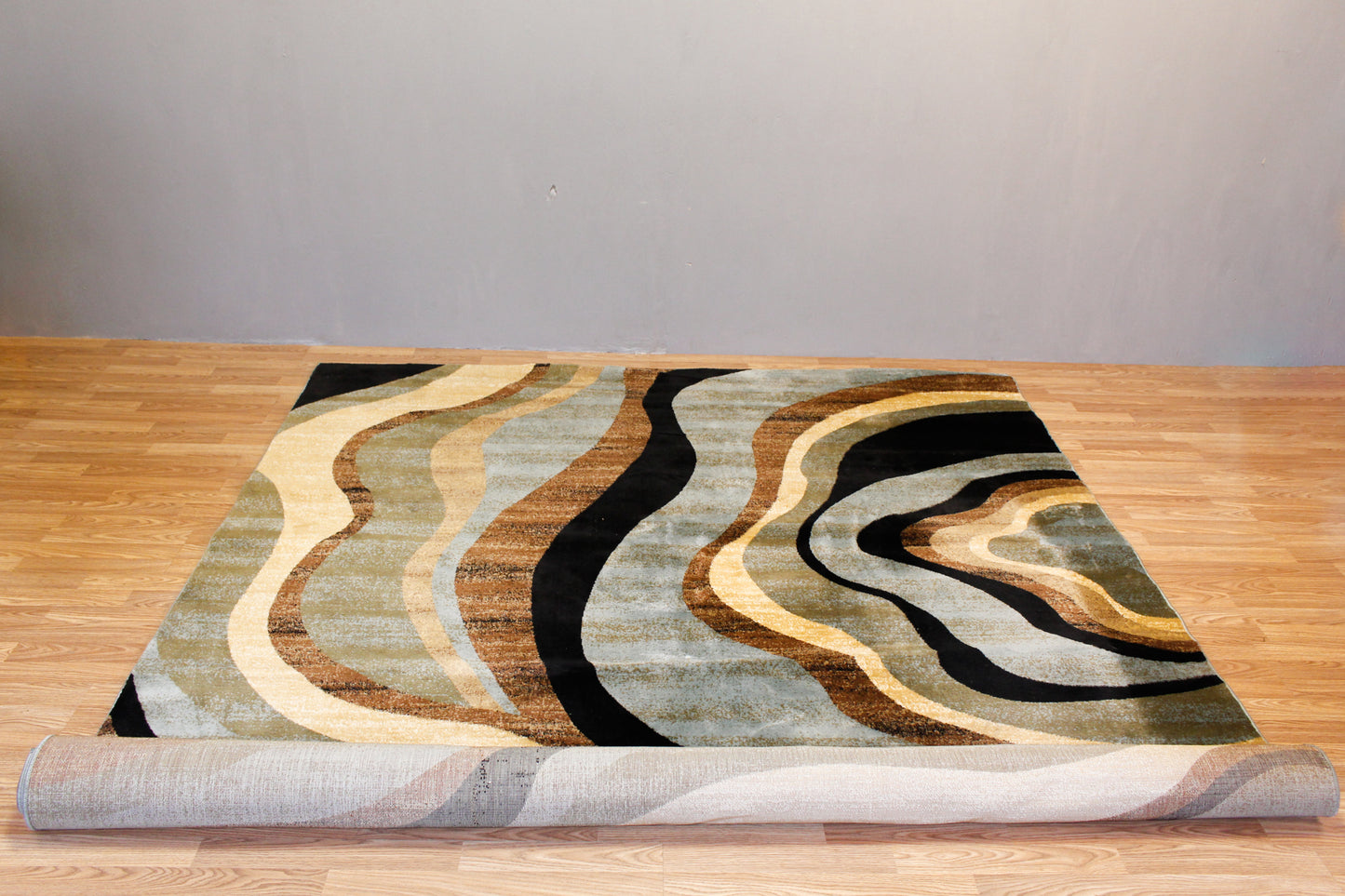 Large Modern Nirvana Waves Area Rug