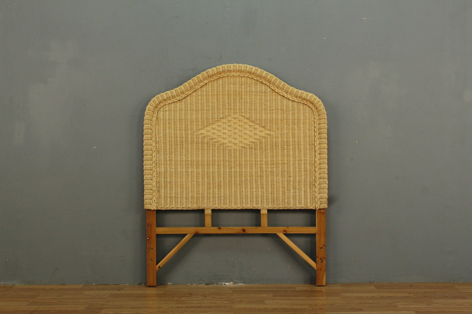 Diamond Wicker Twin Headboard – Furnish Green
