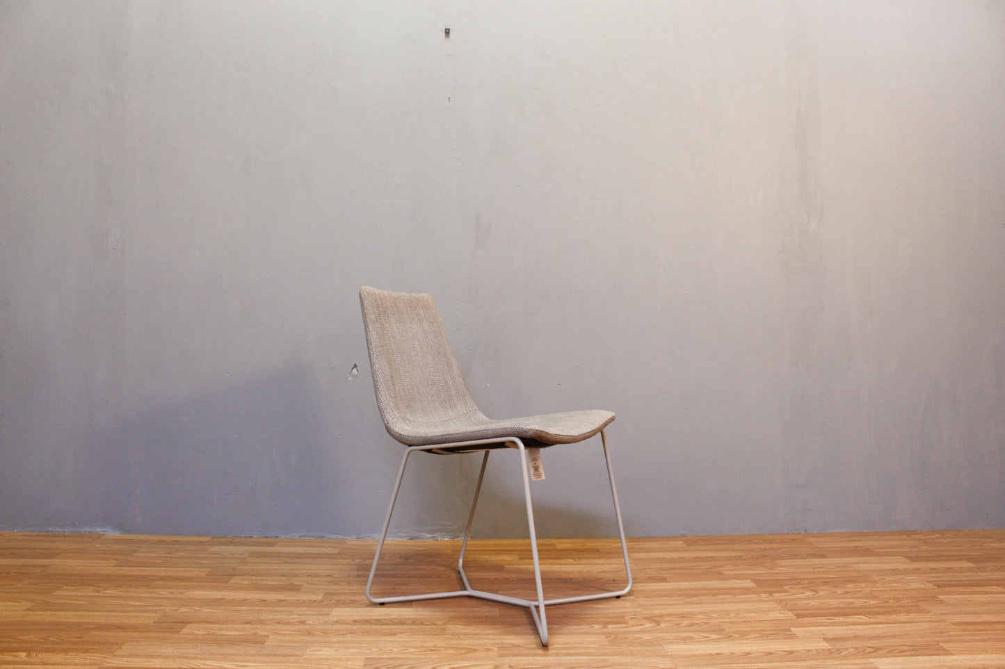 West Elm Taupe & Metal Side Chair