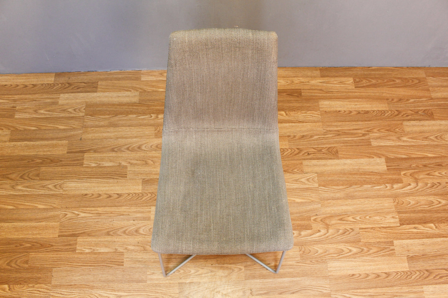 West Elm Taupe & Metal Side Chair