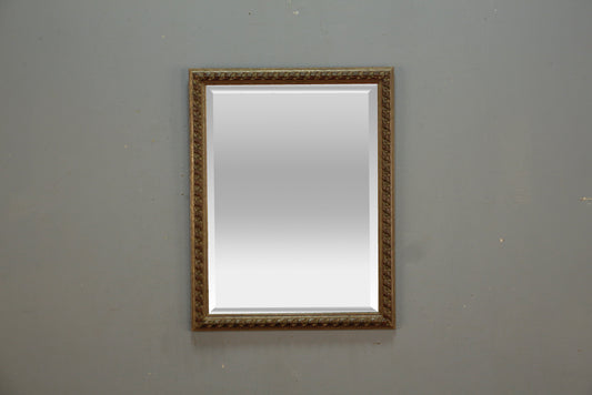 Olive-Gold Beveled Mirror