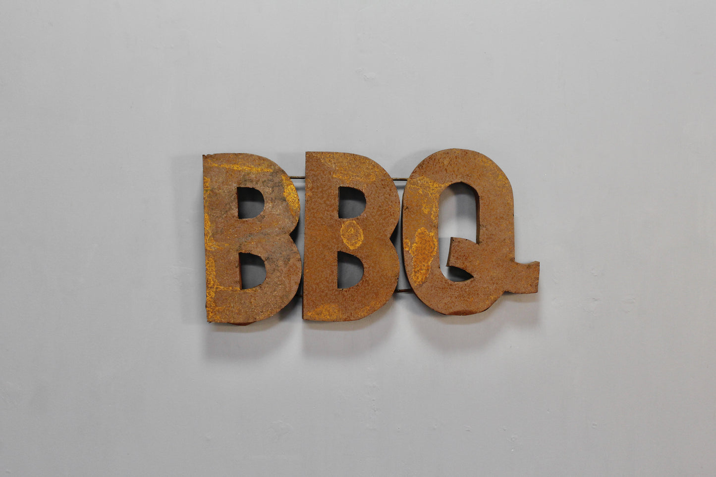 Rustic Metal "BBQ" Sign