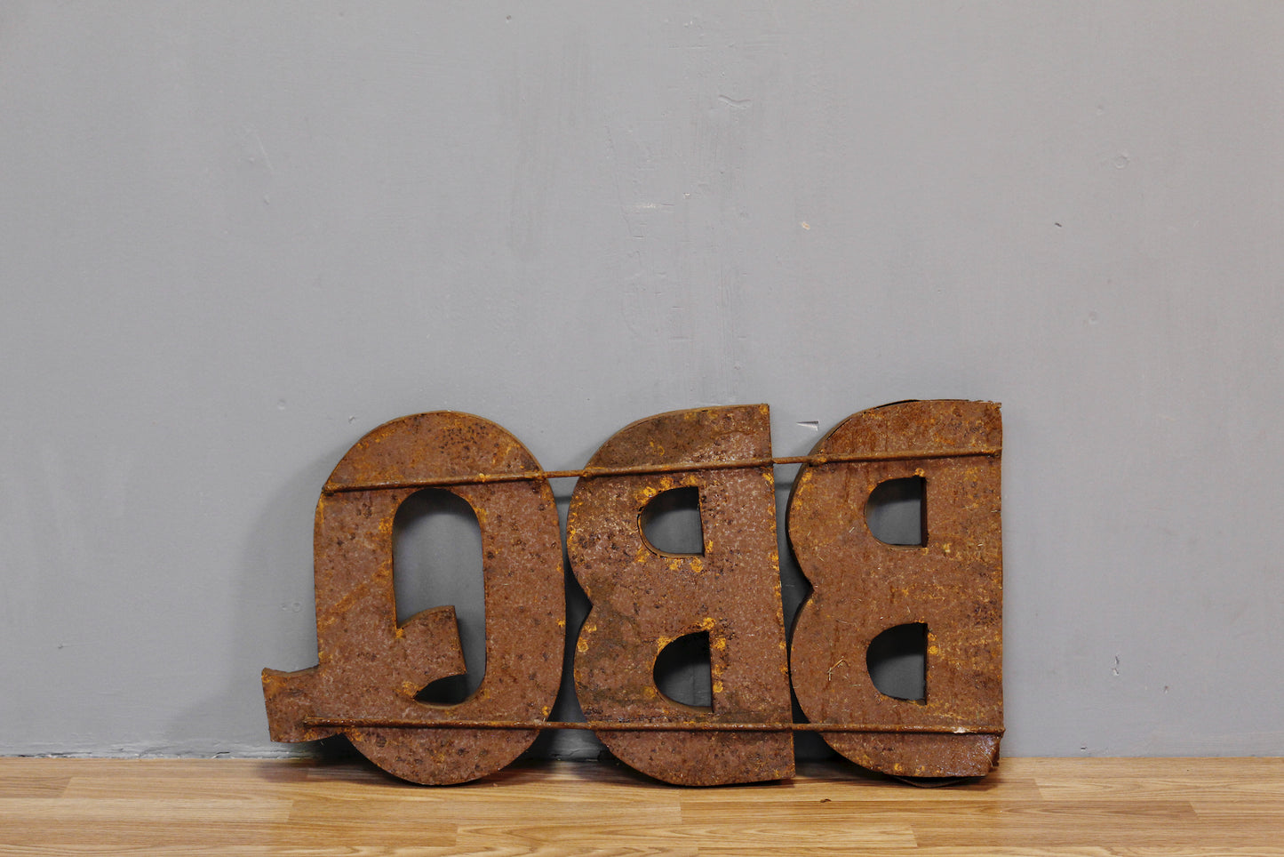 Rustic Metal "BBQ" Sign