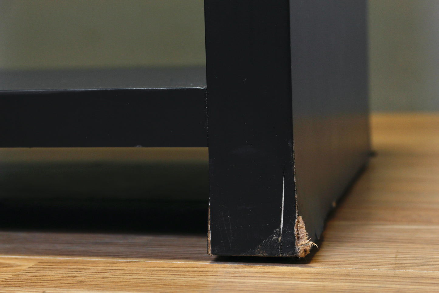 Modern Black Waterfall End Table