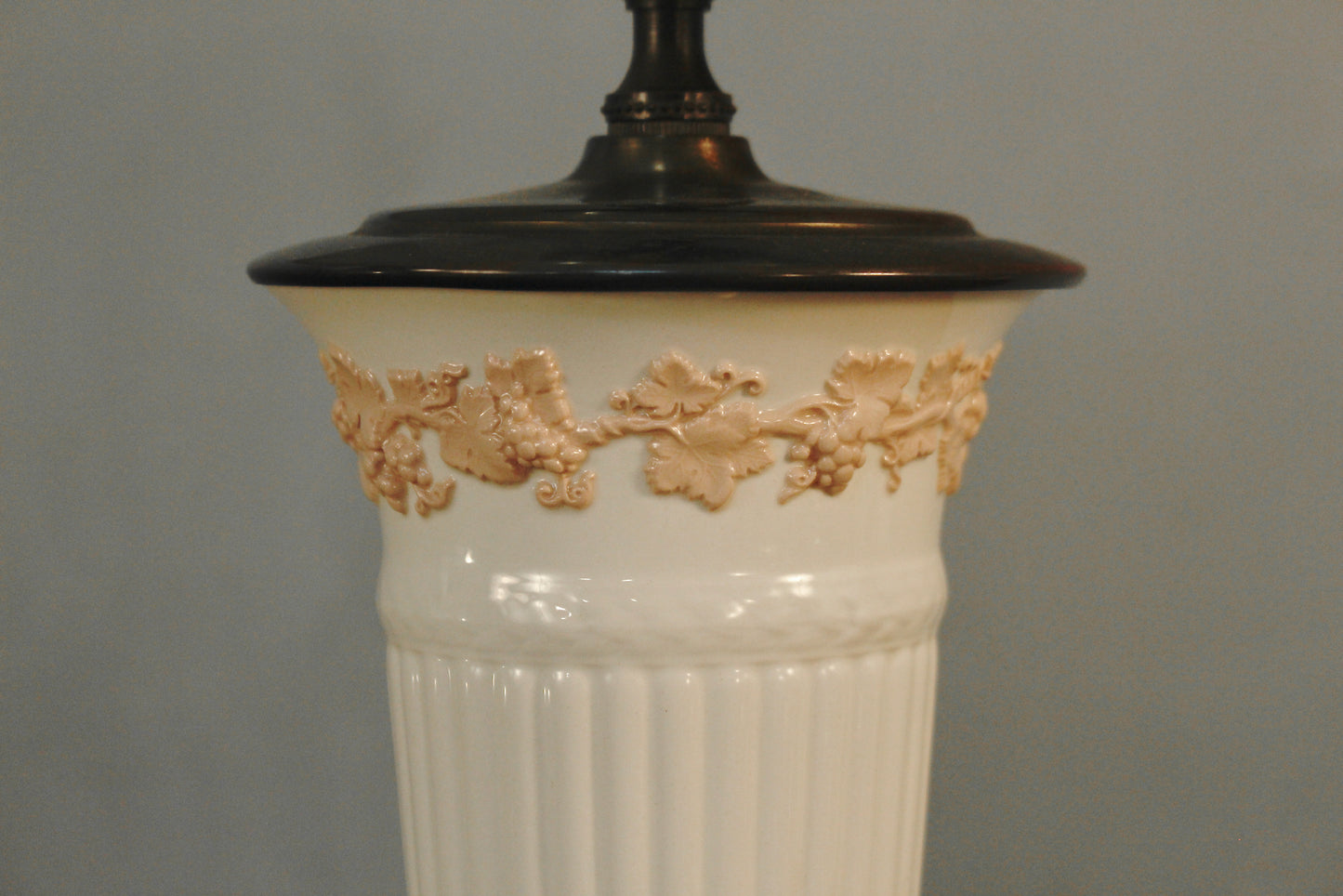 White & Pink Ceramic Table Lamp